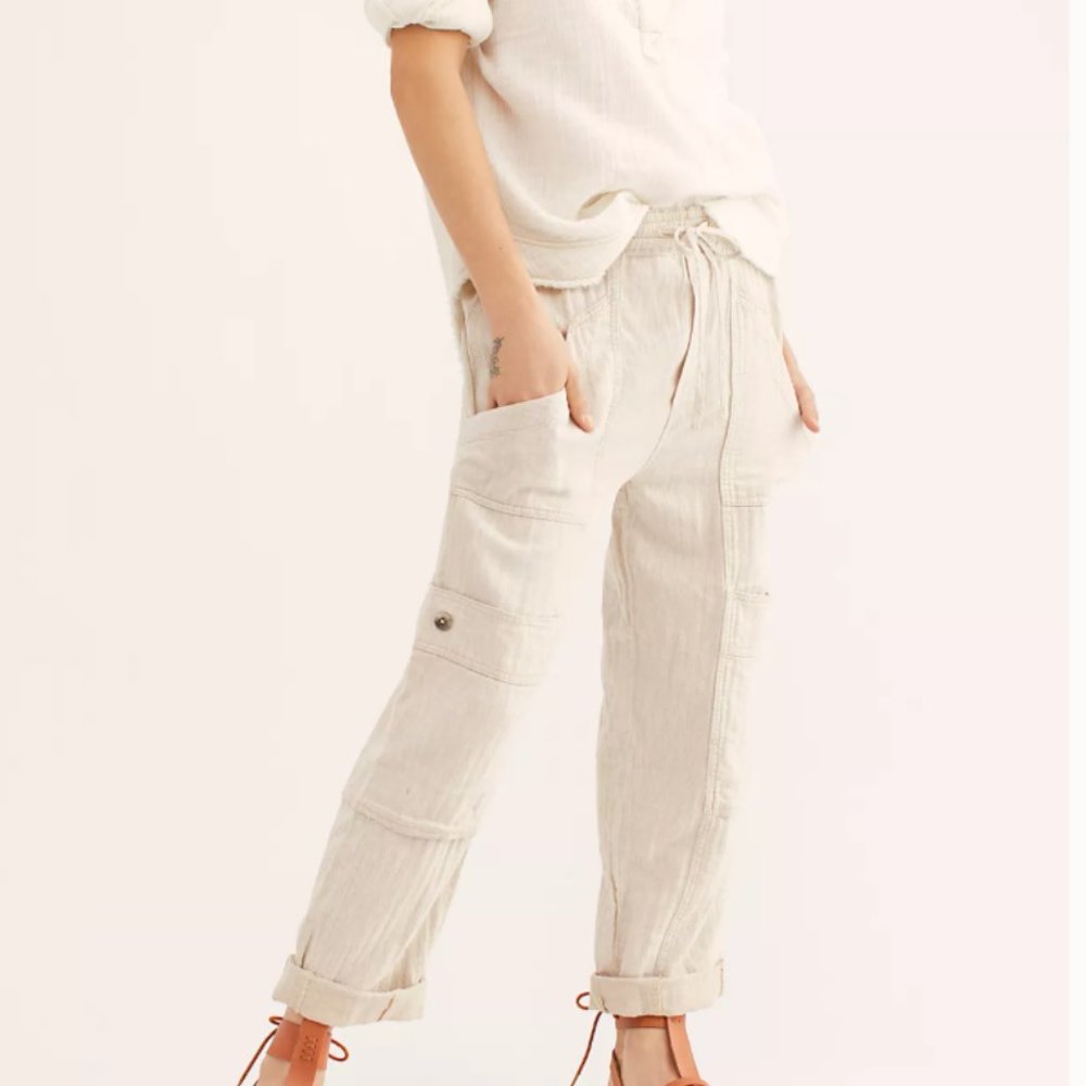 Linen Cargo Pants